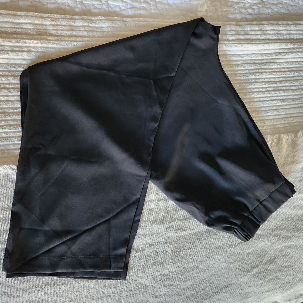 Black Satinlike Slacks/Pants